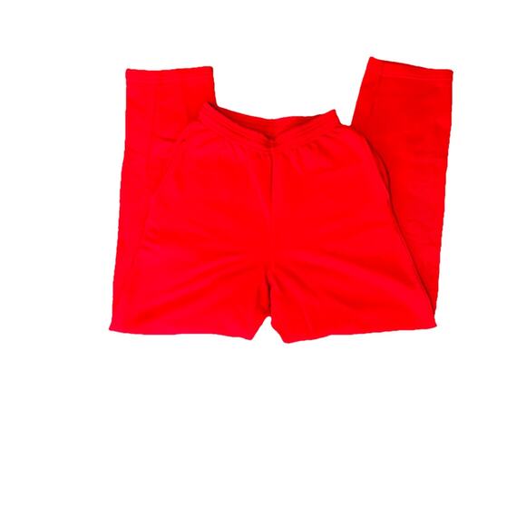 Red Uniform Sweatpants Size Small Fleece Lifeguard Hospitality Use Preowned - Picture 3 of 8
